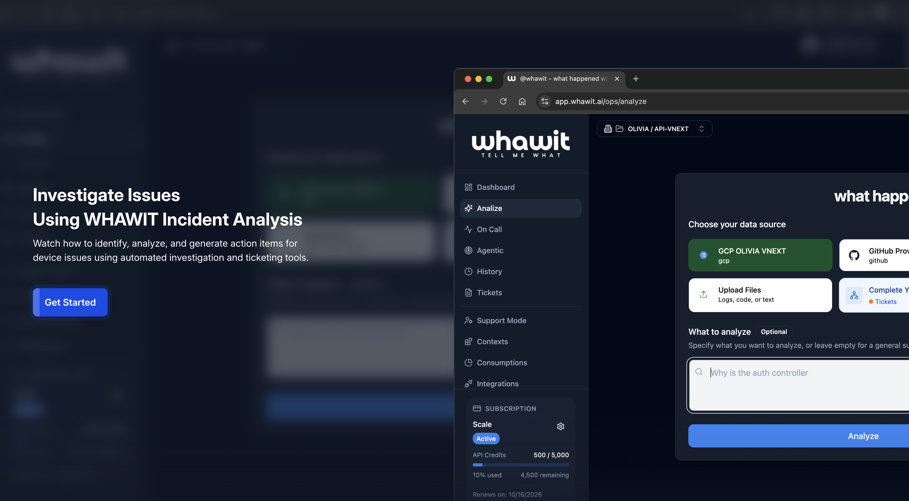 Investigate Device Issues